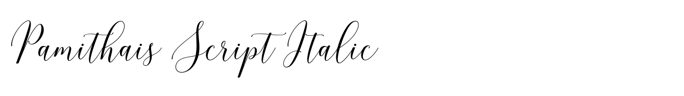 Pamithais Script Italic